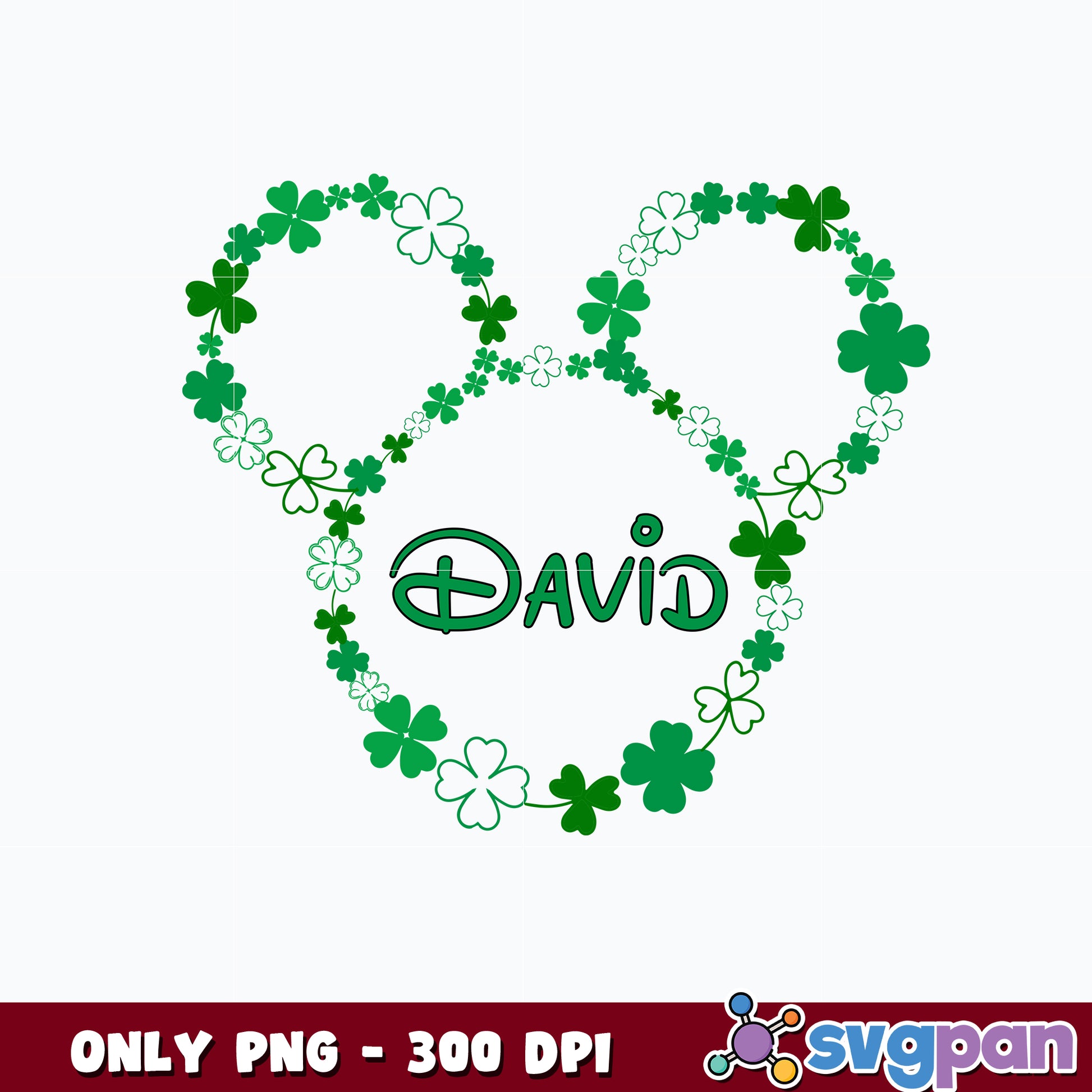 Mickey Mouse David St. Patrick's Day png 