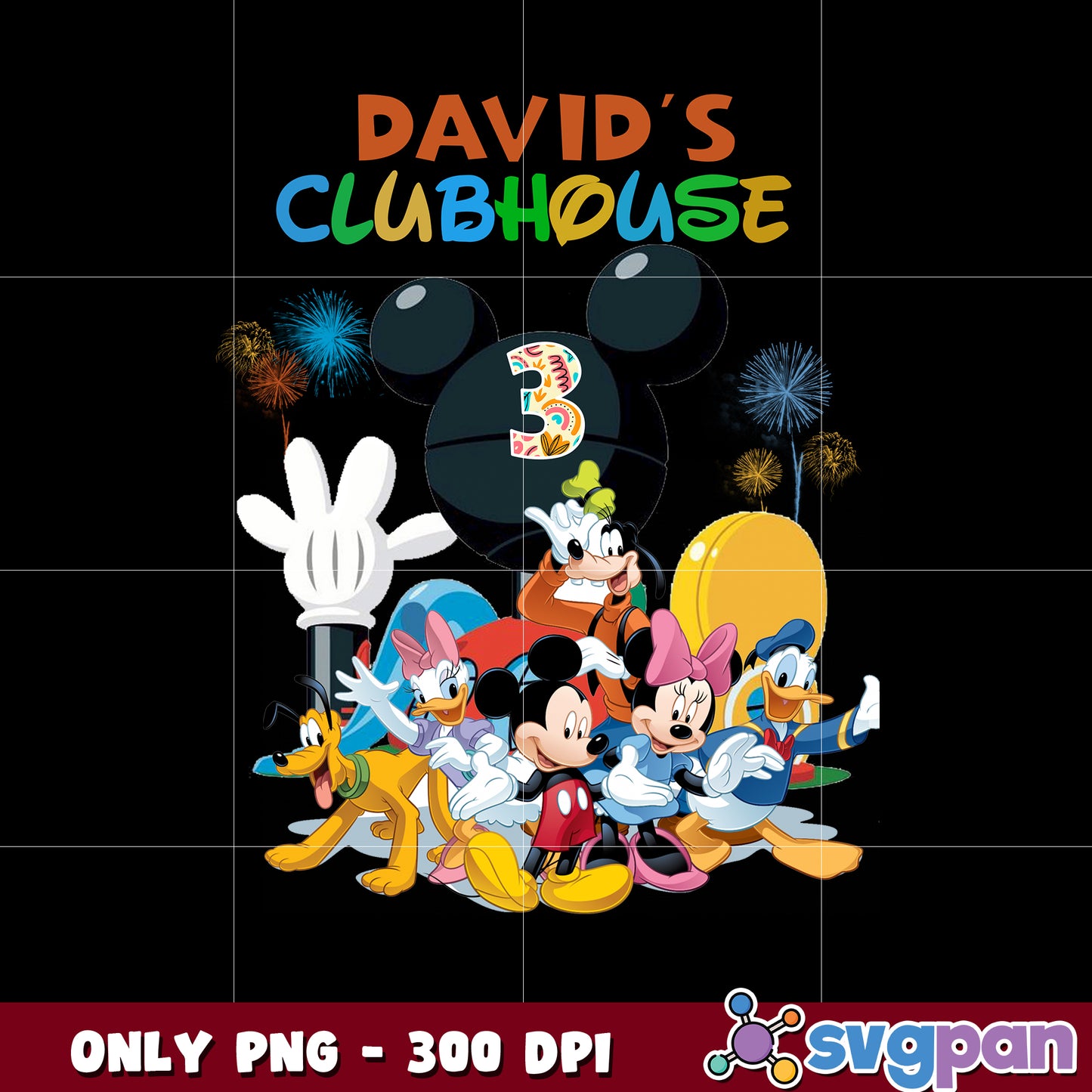 Mouse and Friends 3rd David's Club House png 