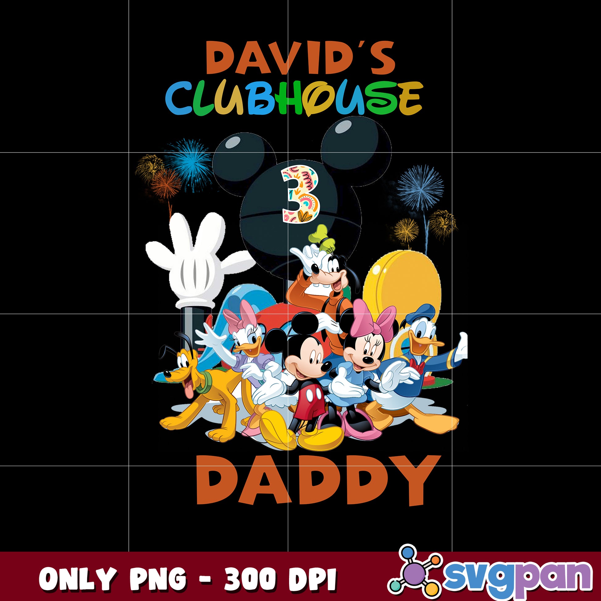 Mouse and Friends Daddy 3rd David's Club House png 