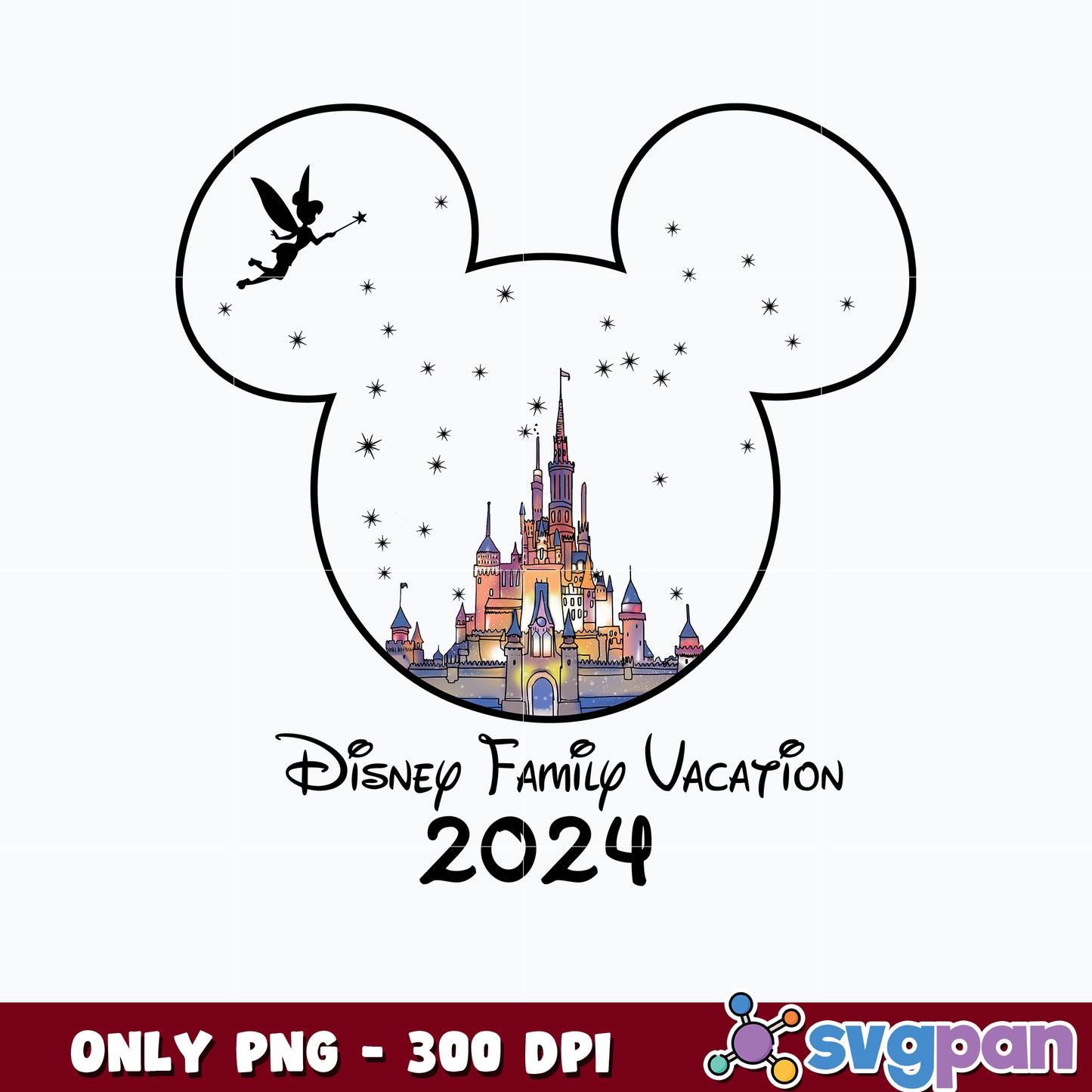 Mickey Head Disney Family Vacation png