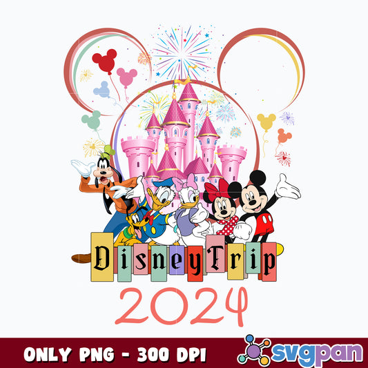 Family Vacation 2024 Png, Magical Kingdom png 