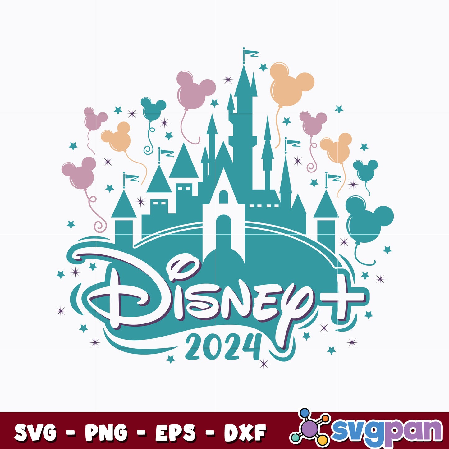 Disney 2024 Castle Disneyland Vacation svg