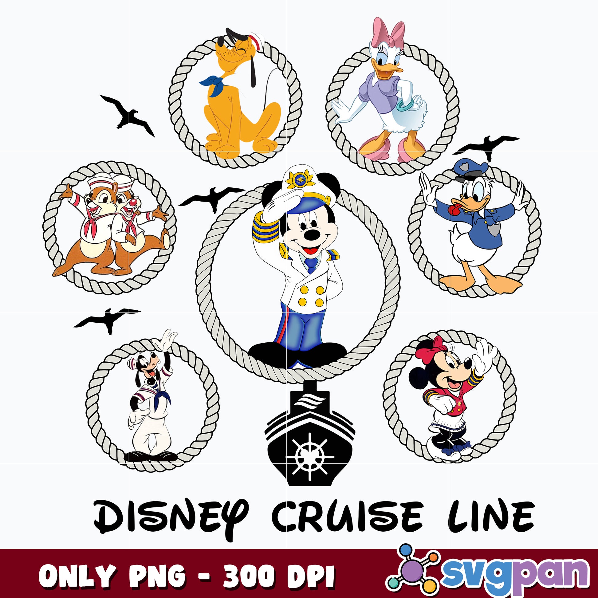 Disney Cruise Line Mickey mouse and Friens png  