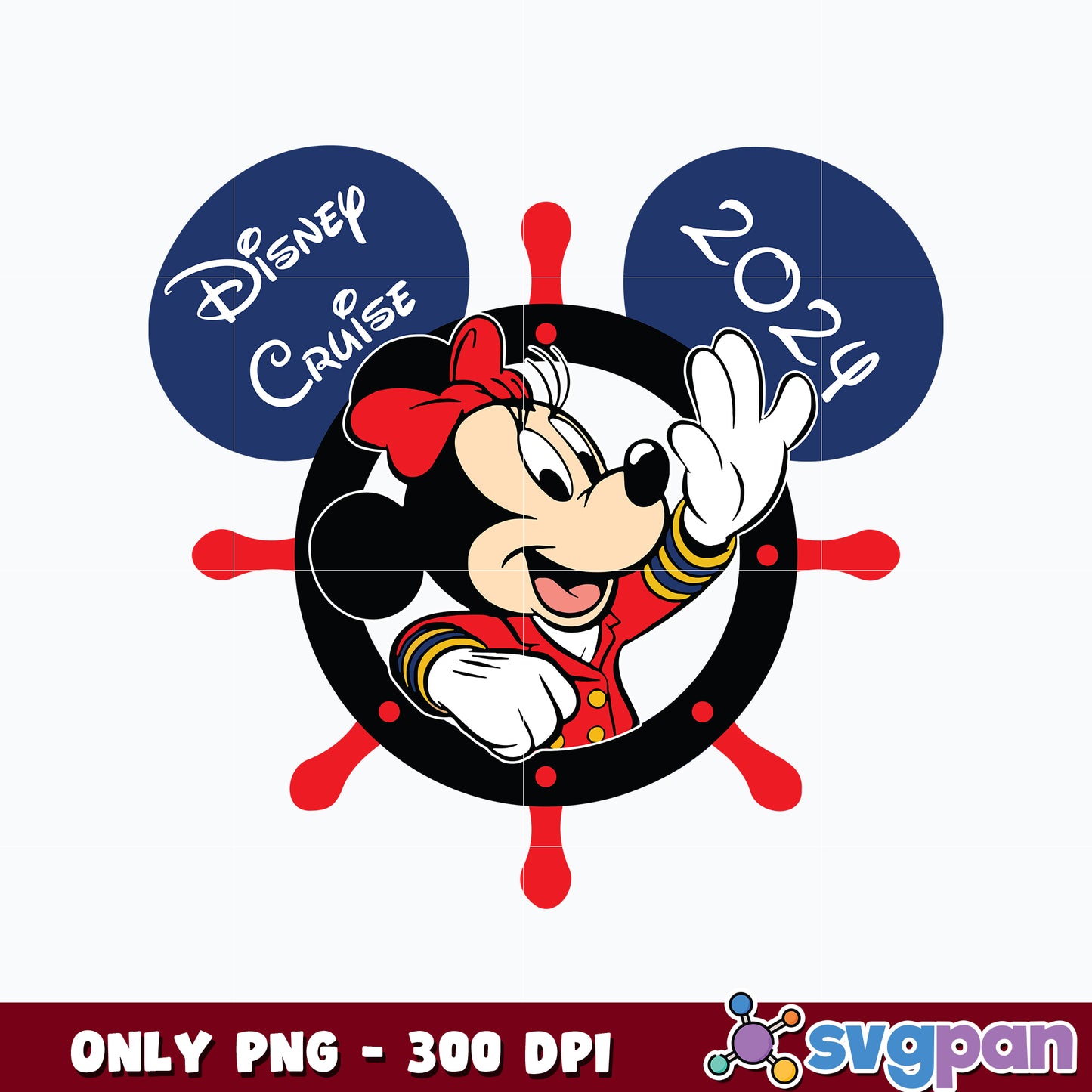 Disney Cruise 2024 Png, Minnie Cruise png 