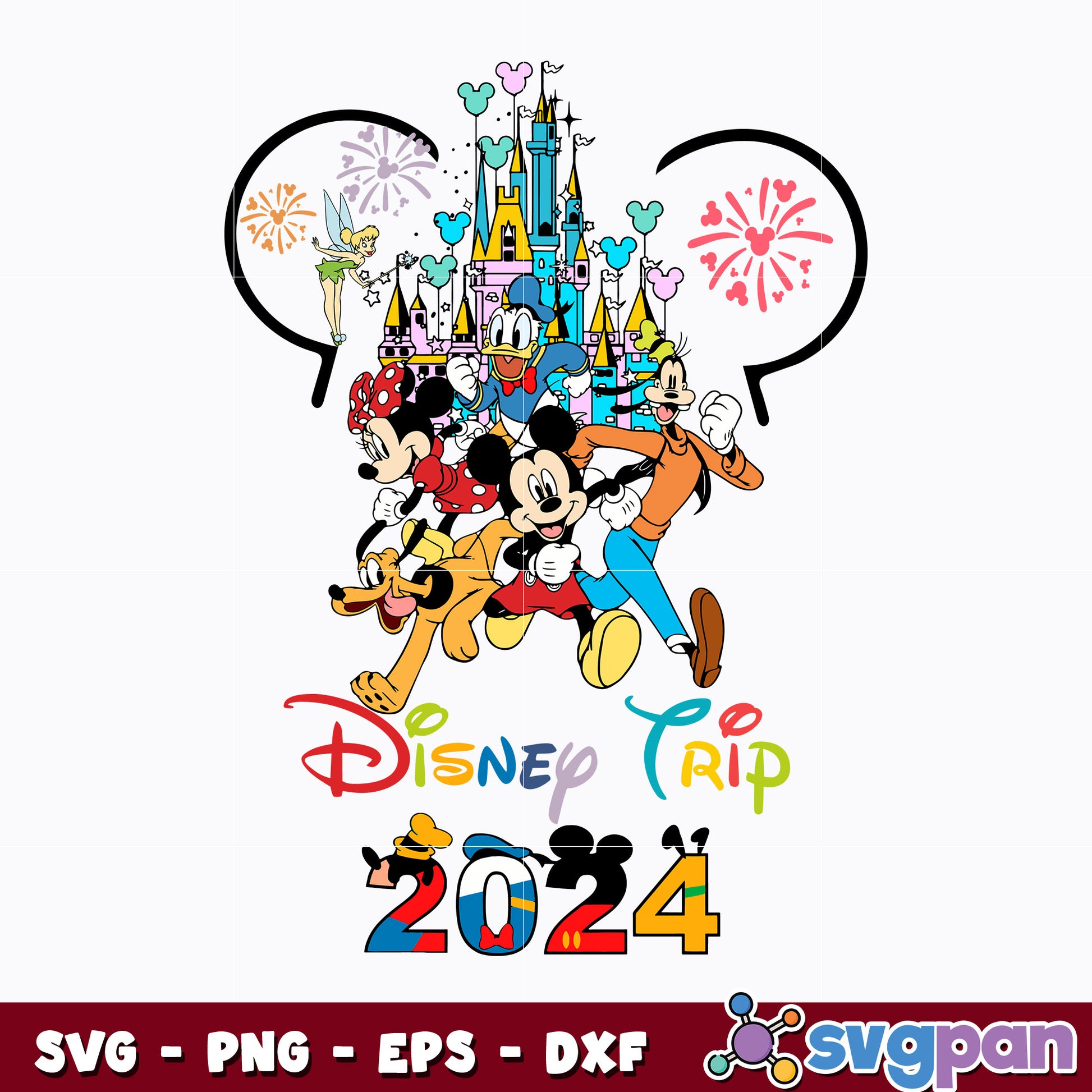 Disney Trip 2024 Mickey And Friends svg