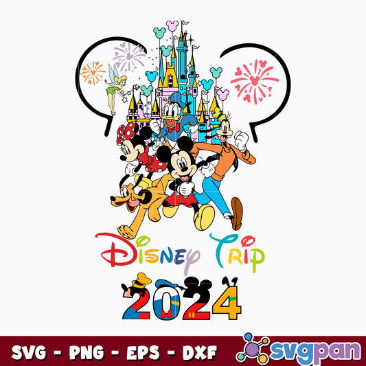 Disney Trip 2024 Mickey And Friends svg