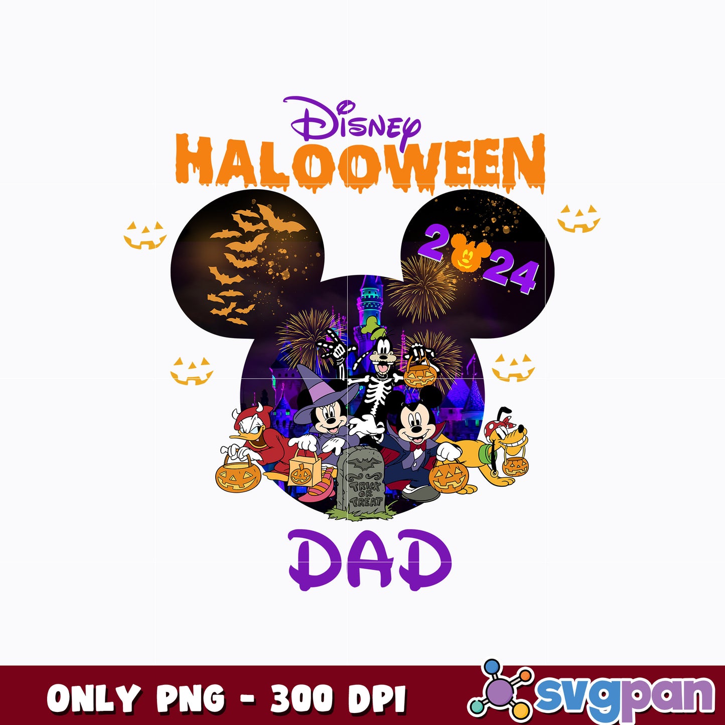 Disney Halloween dad Png