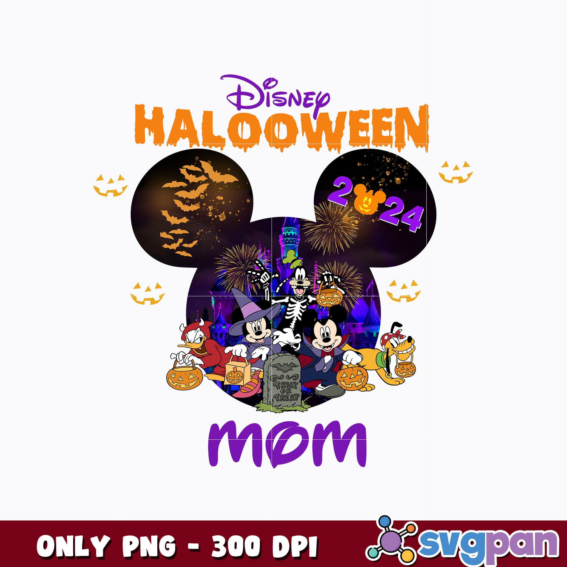 Disney Halloween mom Png