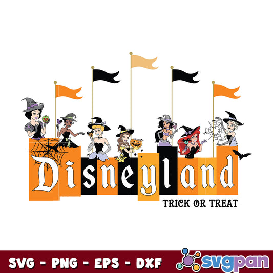  Princess Disney land Halloween svg