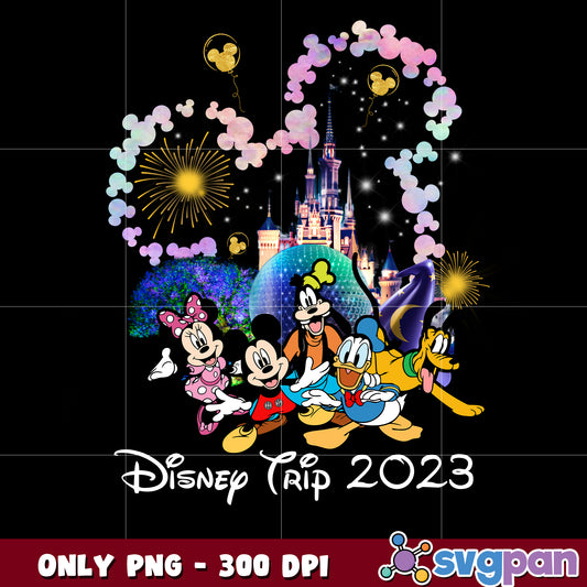 Mouse and Friends Disney Trip 2023 png 