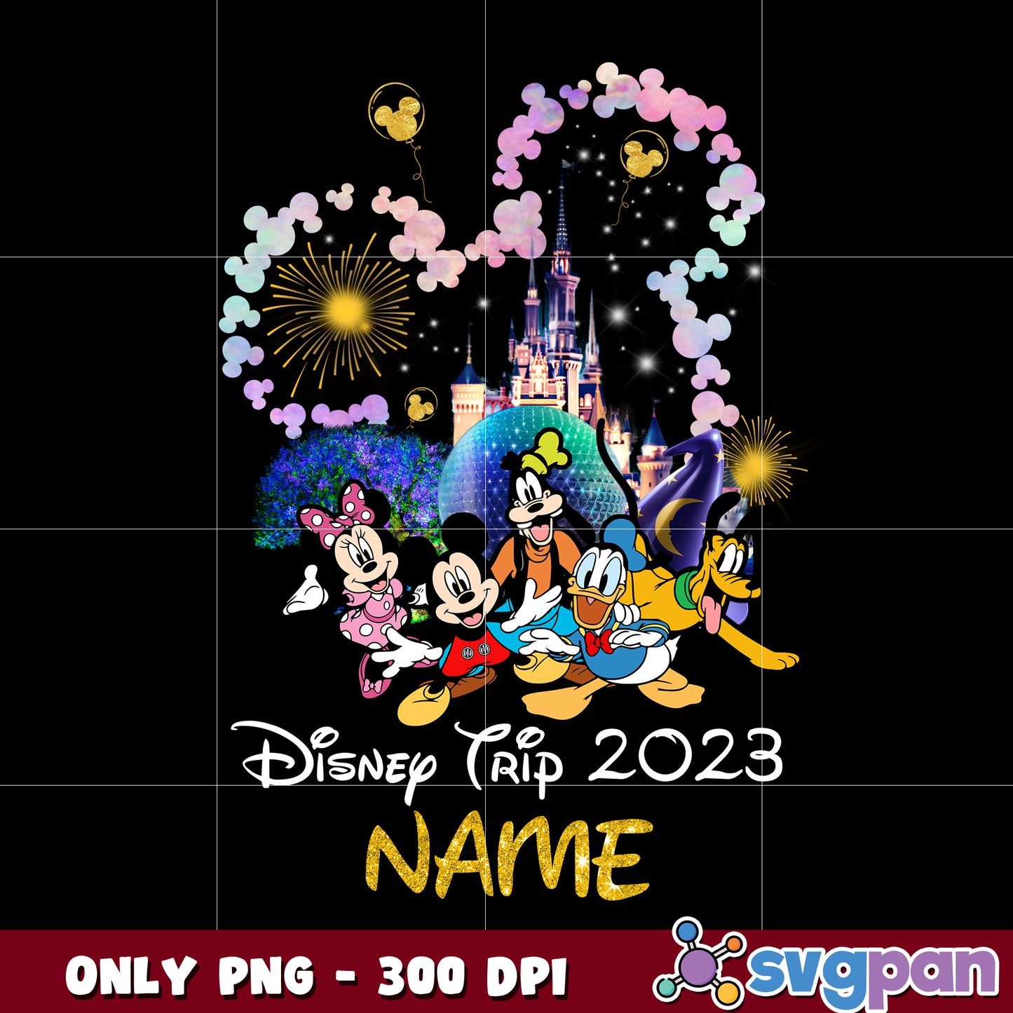 Name Mouse and Friends Disney Trip 2023 png 