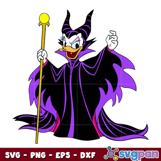 Donald Duck Maleficent svg