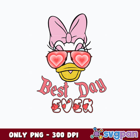 Duck Daisy png, Best Day Ever png 