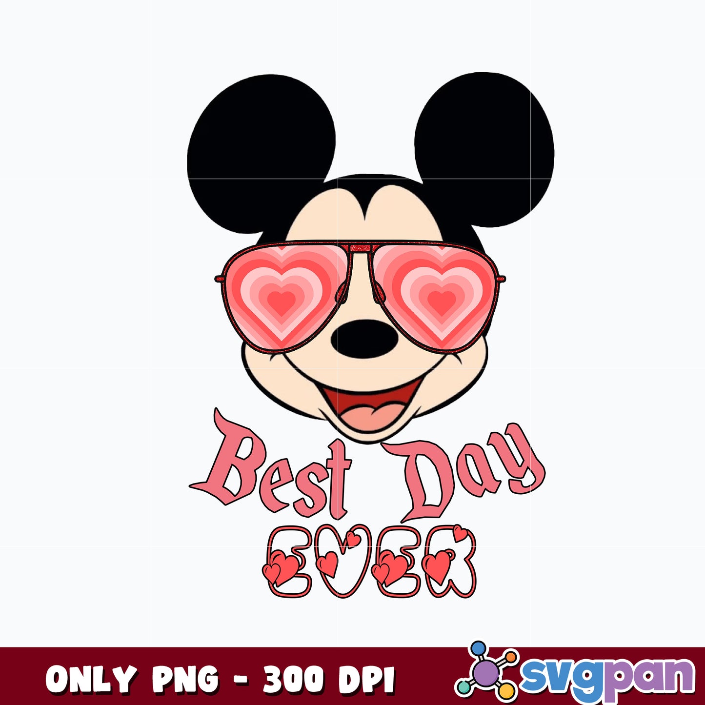 Mickey Mouse png, Best Day Ever png 