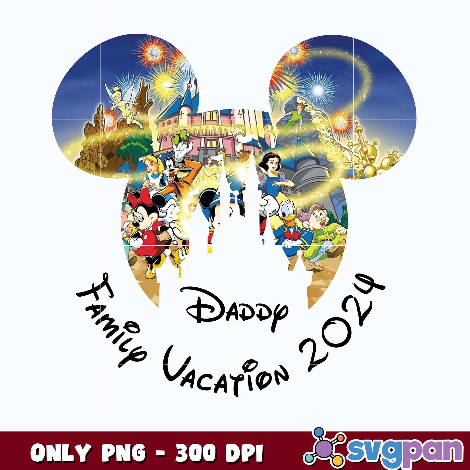 Daddy mouse And friends Family Vacation 2024 png 