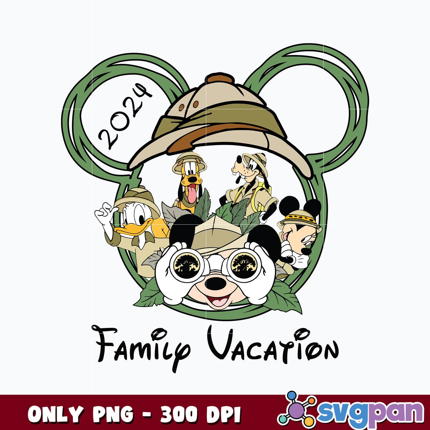  Mouse and Friends Family Vacation Animal Kingdom Png