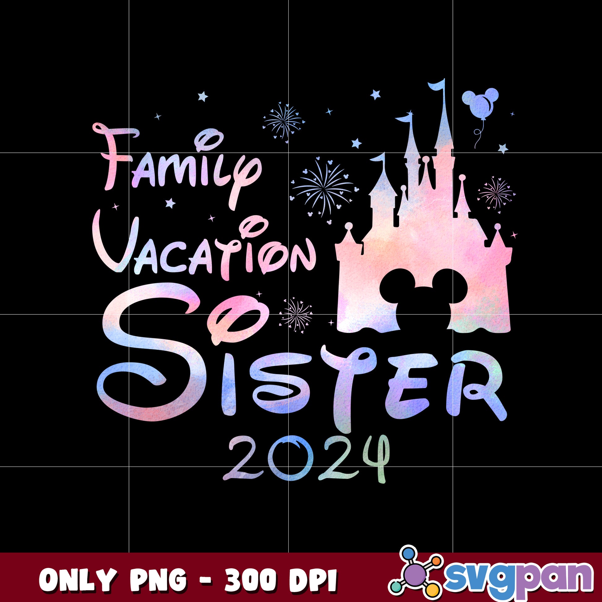 Family Vacation Sister 2024 png 