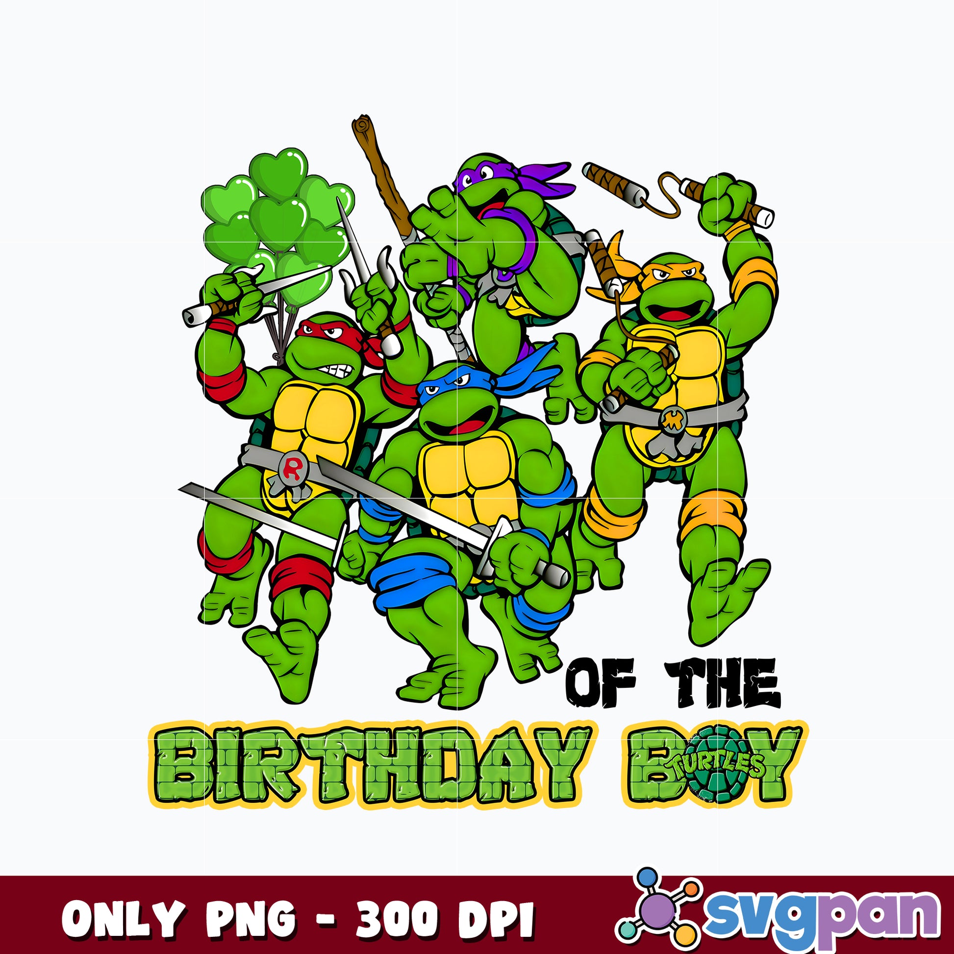 Ninja Turtles of the birthday boy png