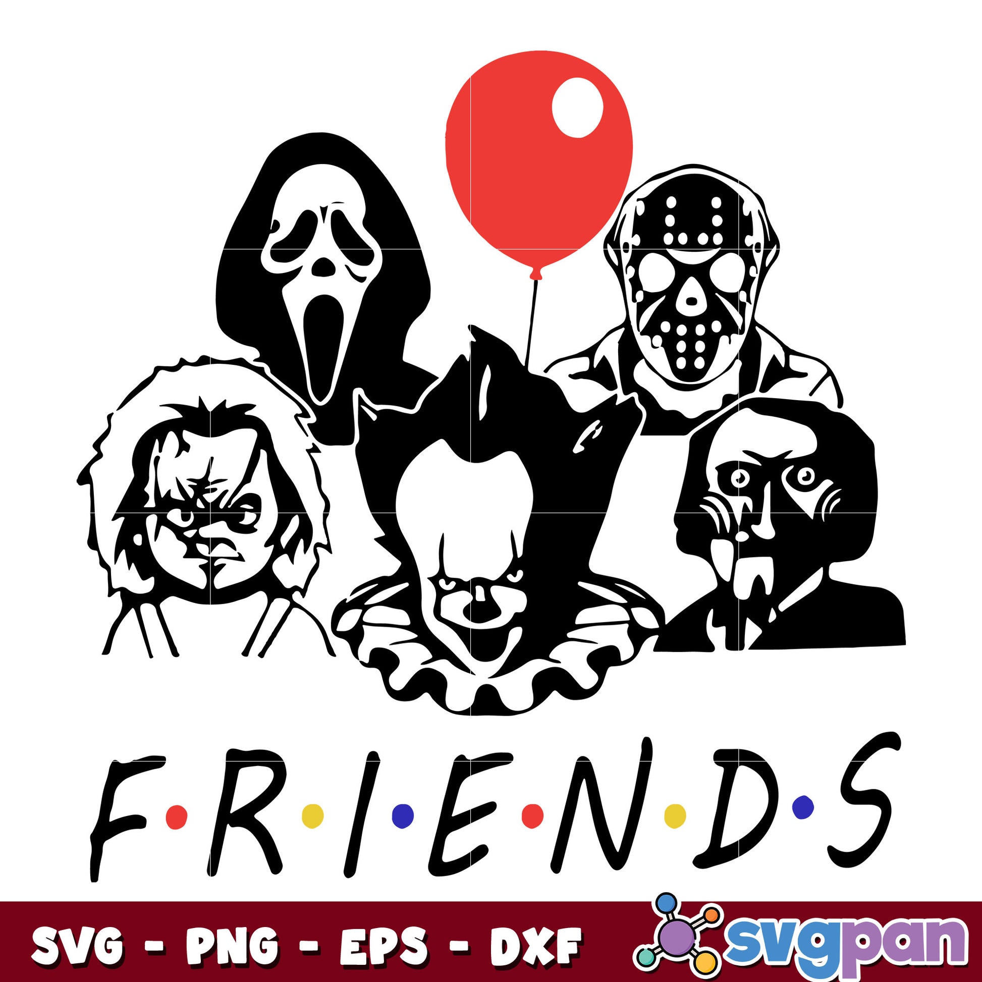 friend horror logo svg 