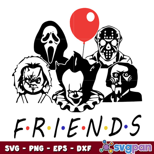 friend horror logo svg 