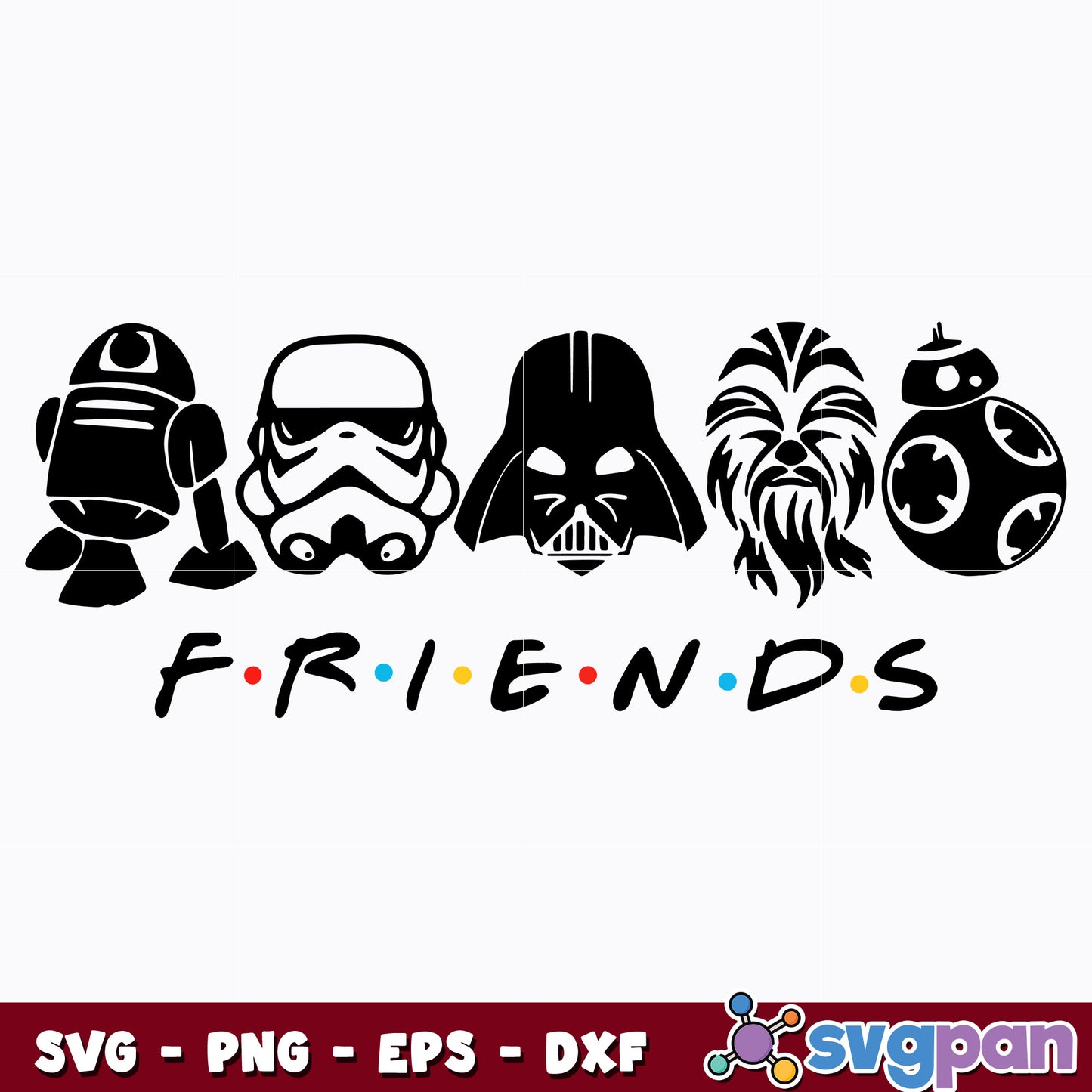 Star Wars Friends svg