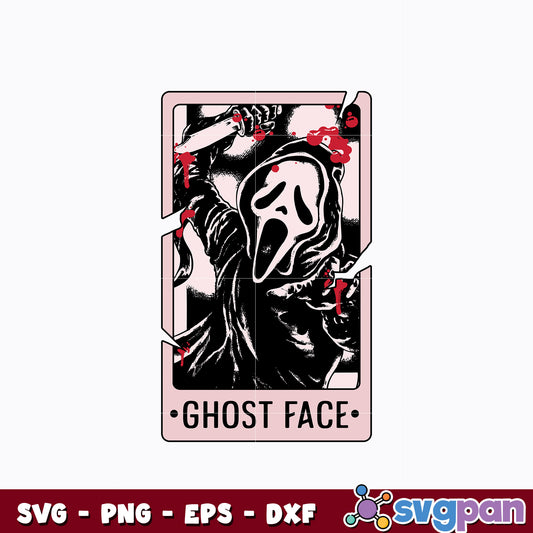 Ghost Face Tarot Cards Svg