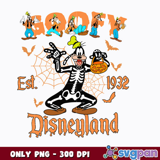 goofy Disneyland Est.1932 Halloween Png