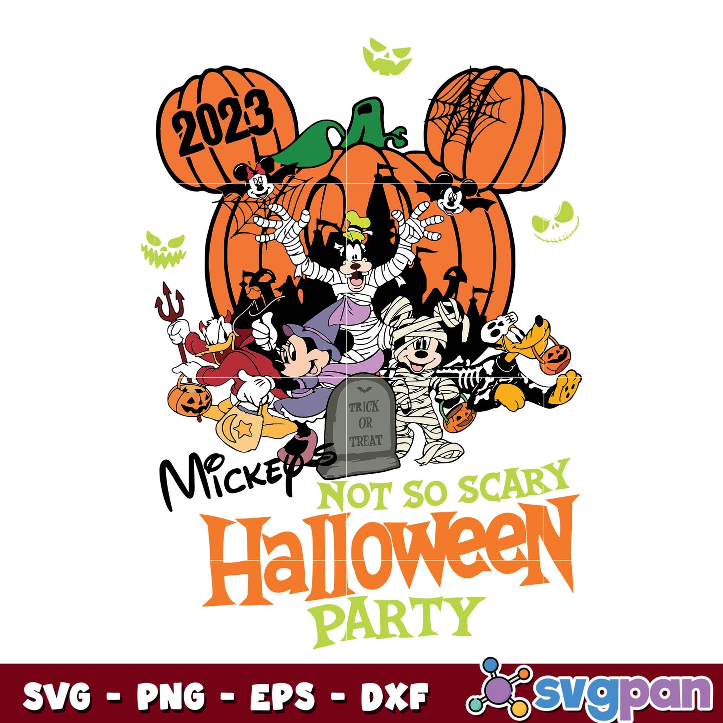 Halloween Mouse Not So Scary Halloween Party  svg