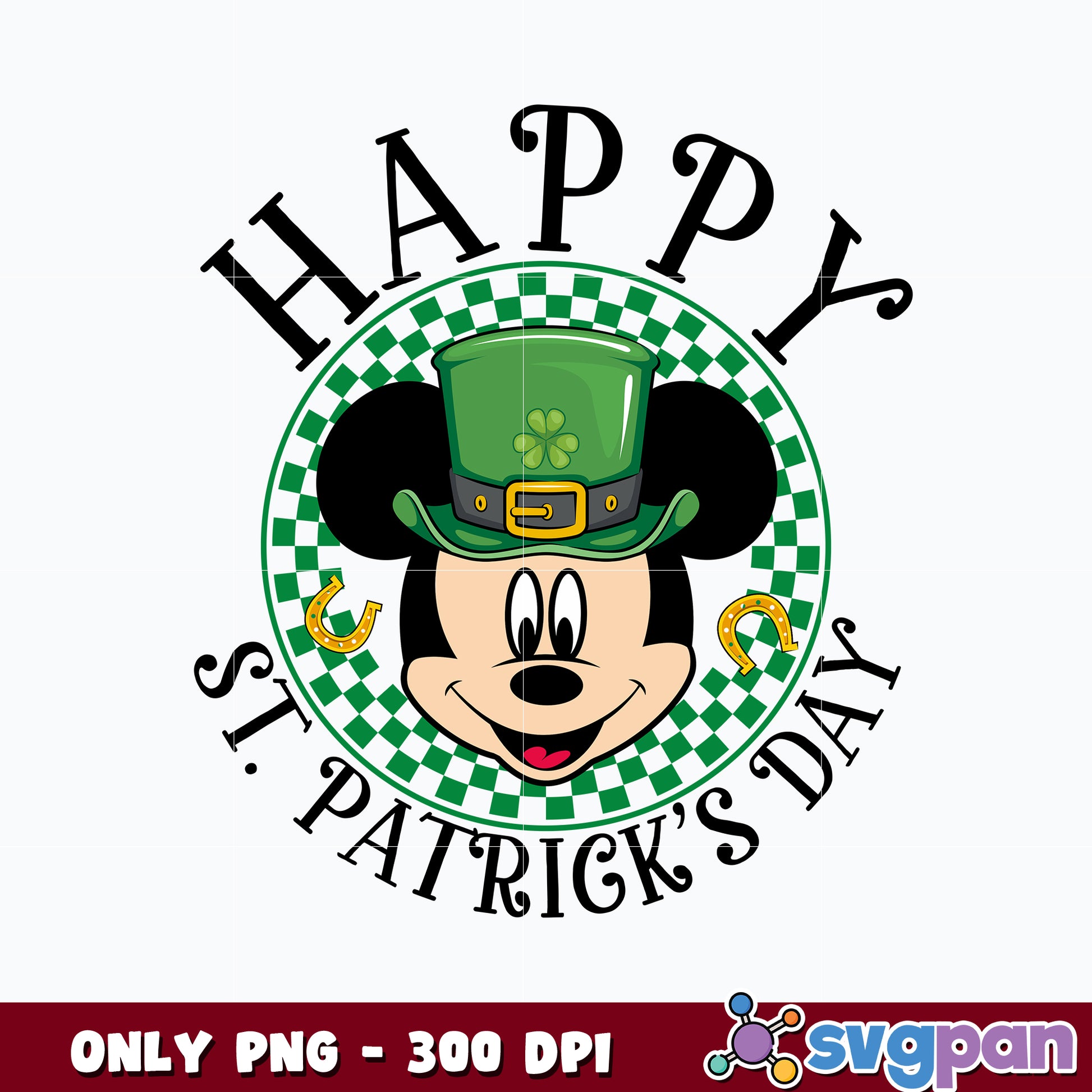 Funny Mickey Happy St Patricks Day png 