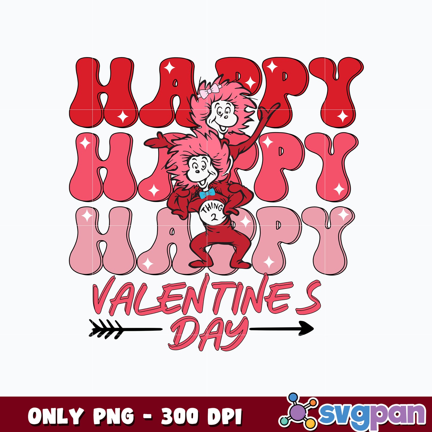 Happy Valentine's Day png, Dr Seuss png