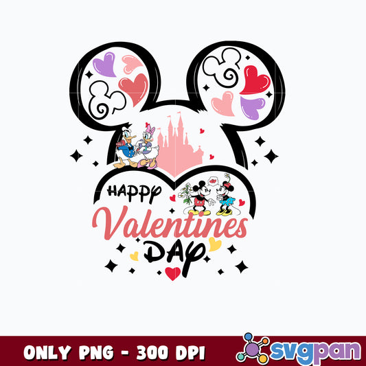 Happy Valentines Day png, Disney Mouse png