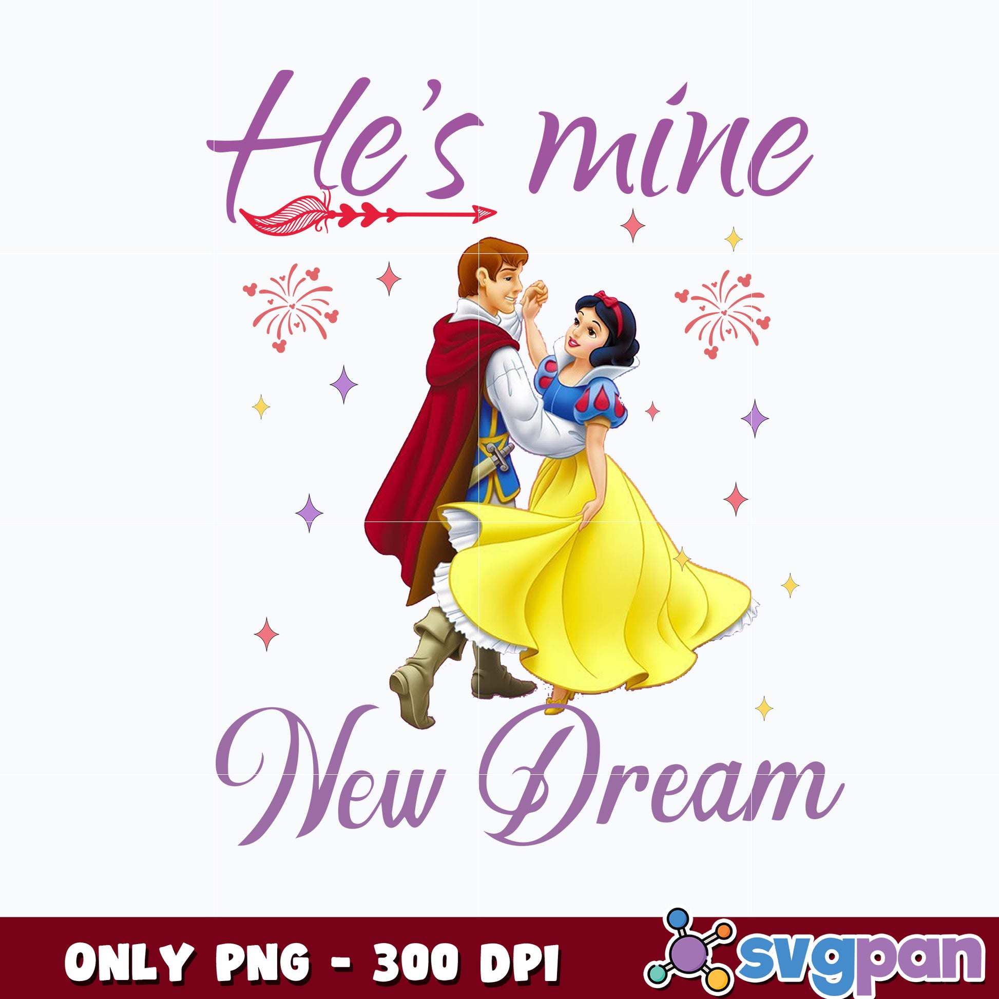 Snow white he's mine Png