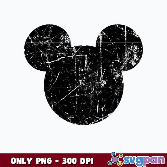 Mickey mouse black head Png