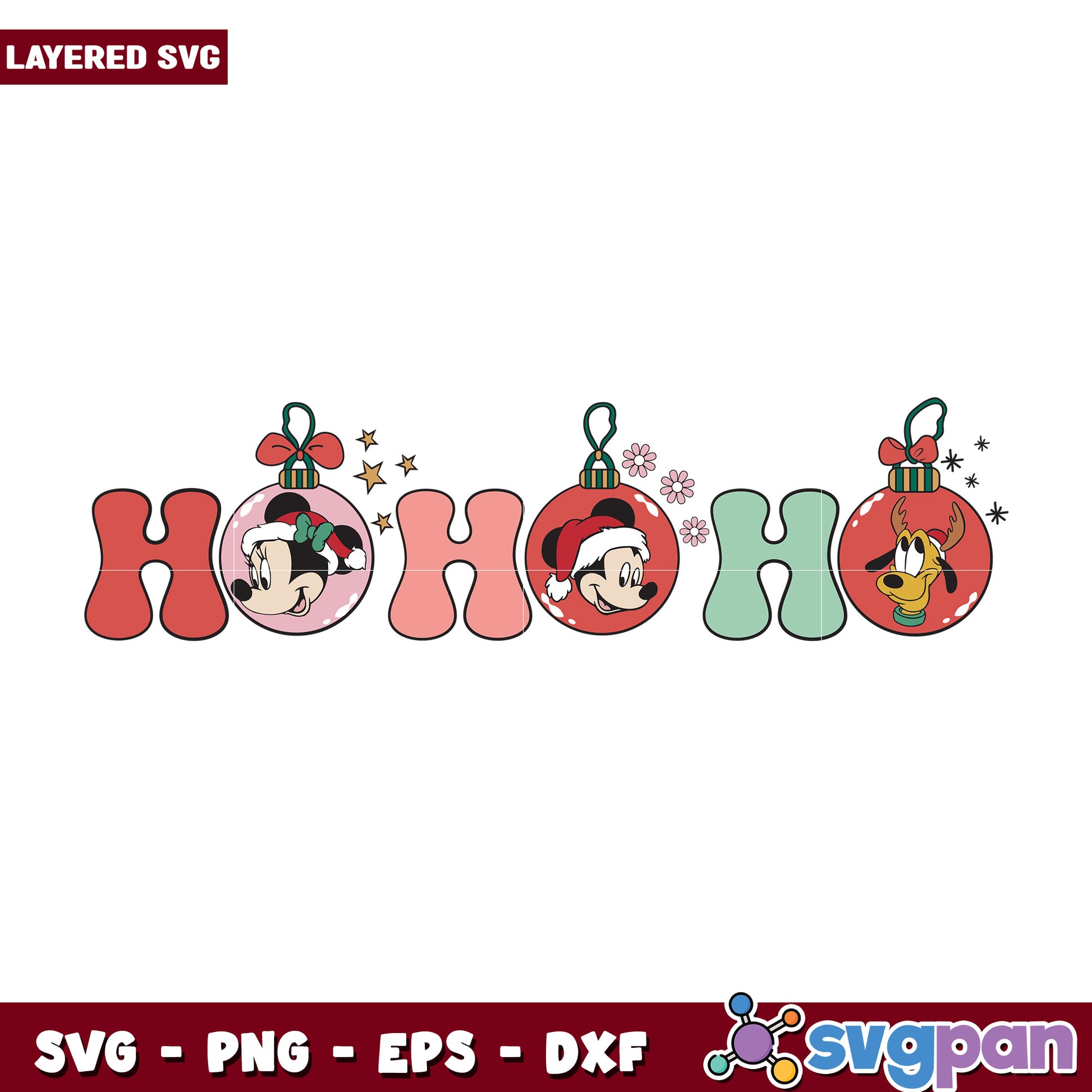 hohoho mickley svg, disney charatcers svg, grinch movie​ svg