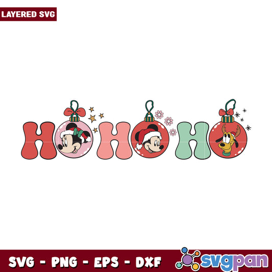 hohoho mickley svg, disney charatcers svg, grinch movie​ svg