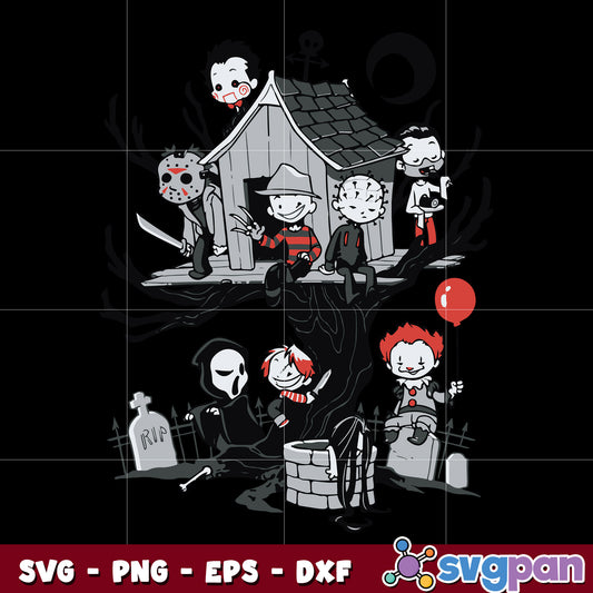 horror movies character svg