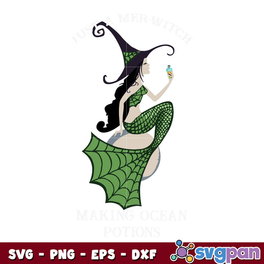 just a mer witch svg