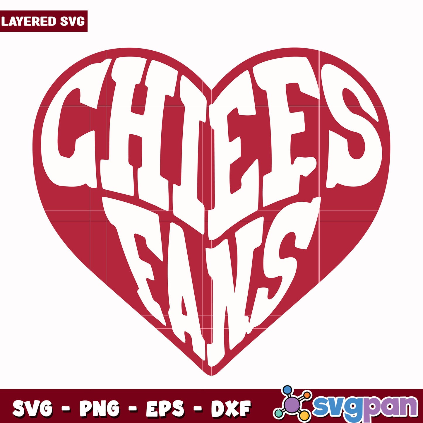 kansas city chief heart fan svg, nfl schedule svg, nfl chiefs svg