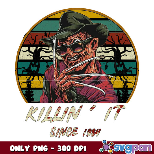 Killin’ It Since 1984 png, Freddy Kruger png