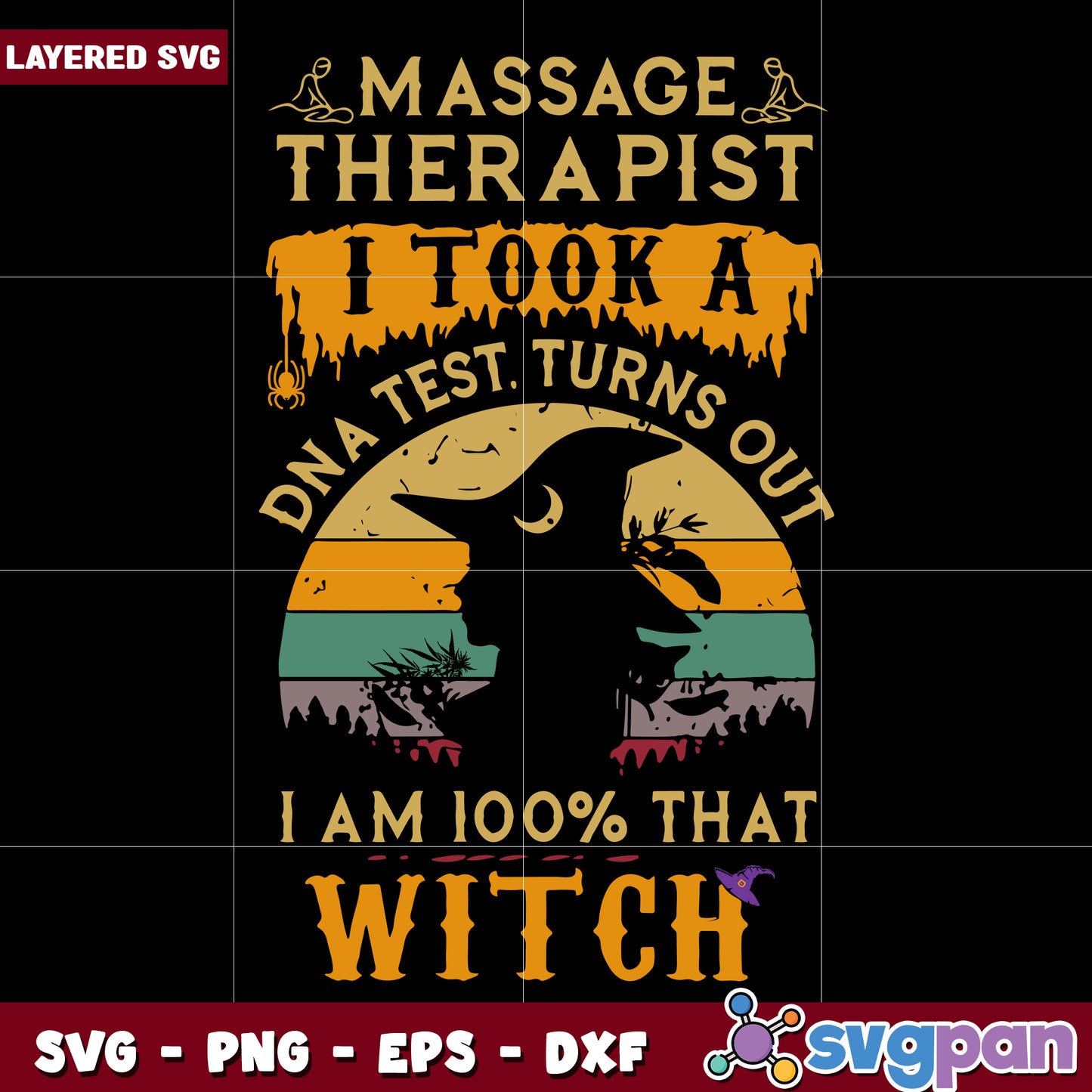 massage therapist i am 100% that witch svg, nfl teams svg, national football league svg