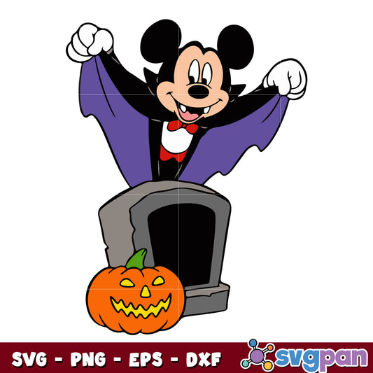 Bat Mickey Mouse Embroidery Design Halloween svg 
