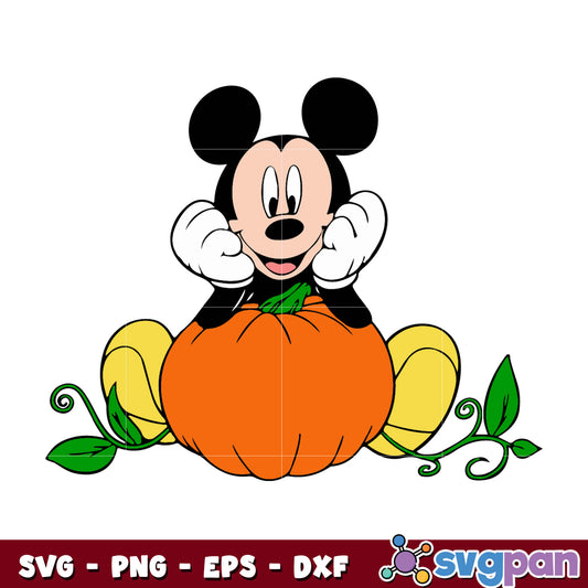 Mickey Halloween Embroidery svg
