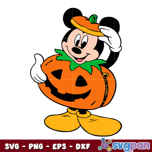 Mickey Pumpkin svg, Disney Halloween svg