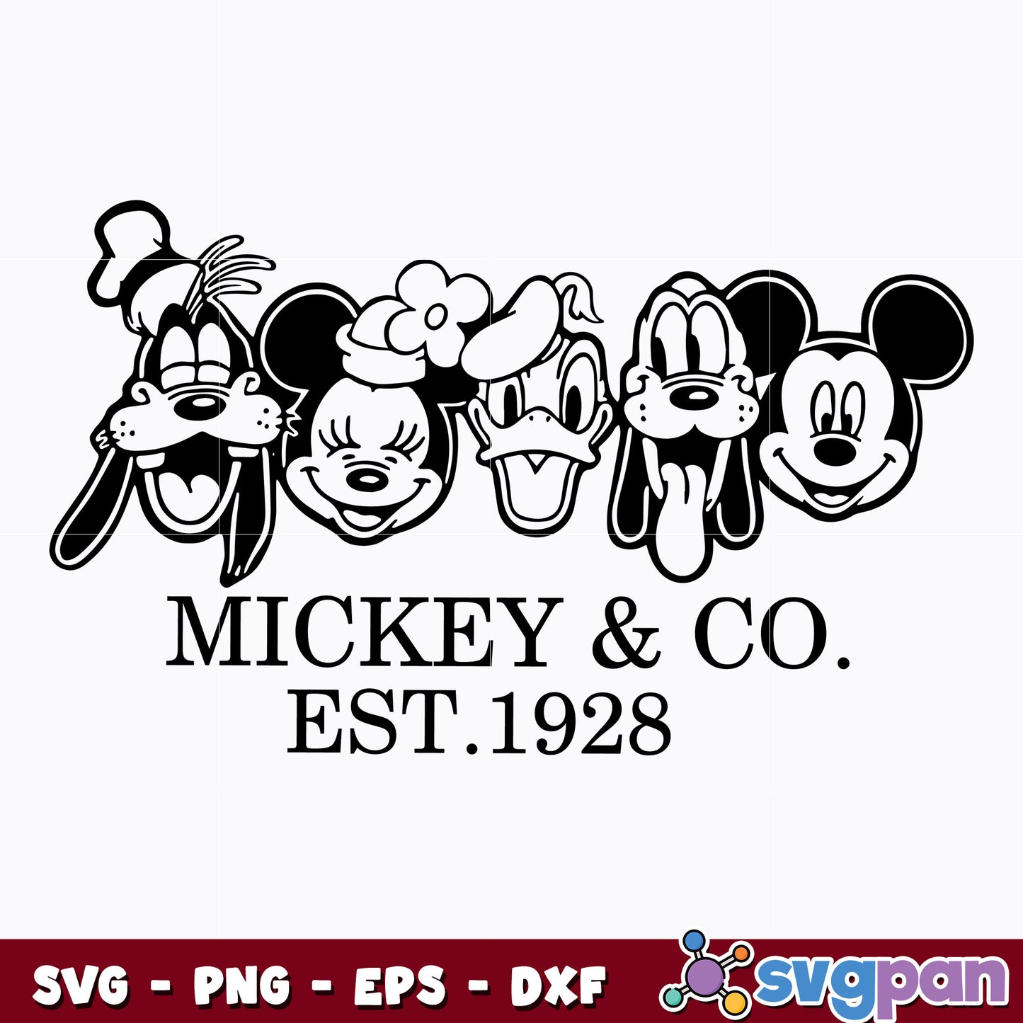 Mickey And Co EST 1928 svg