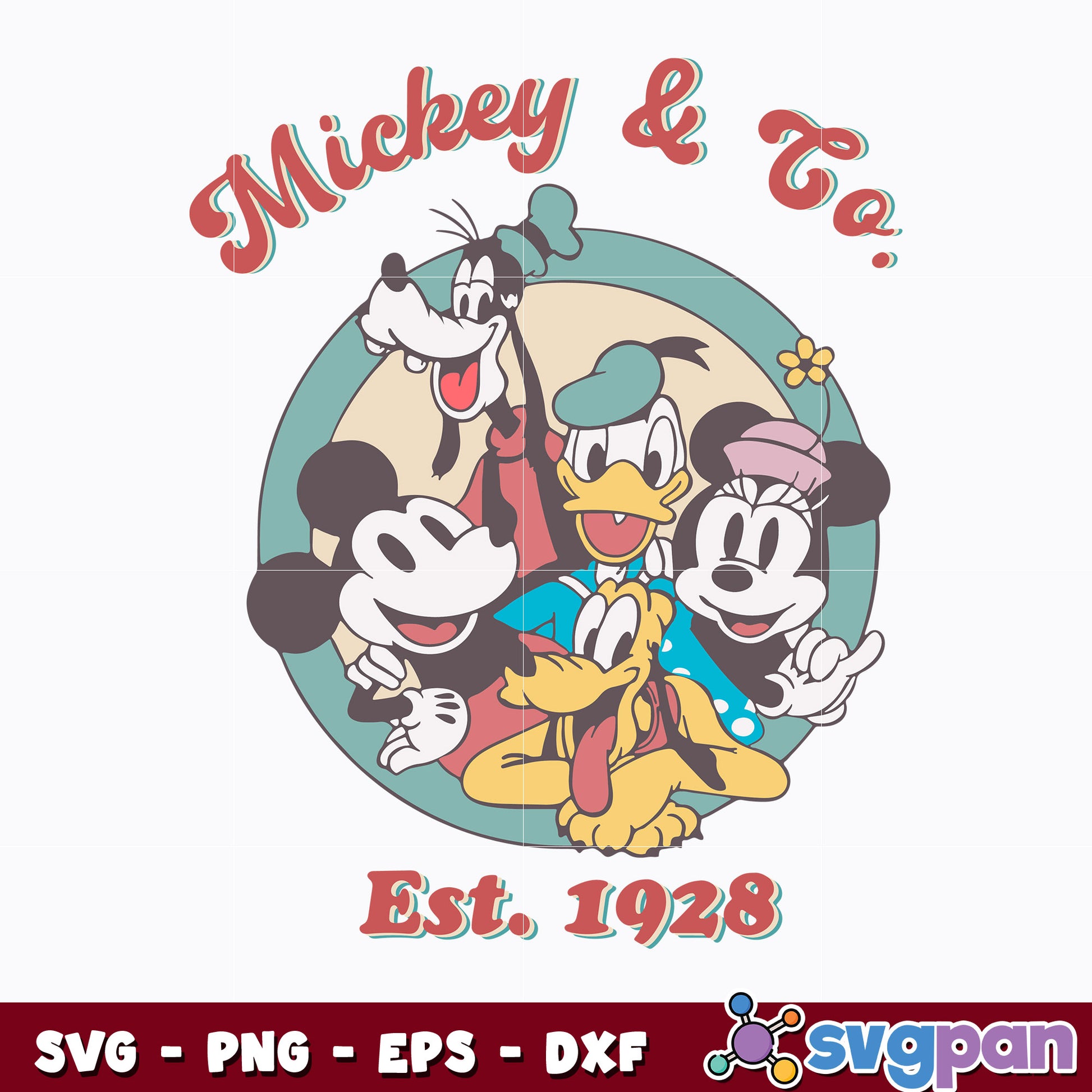 Vintage Mickey And Co est 1928 svg