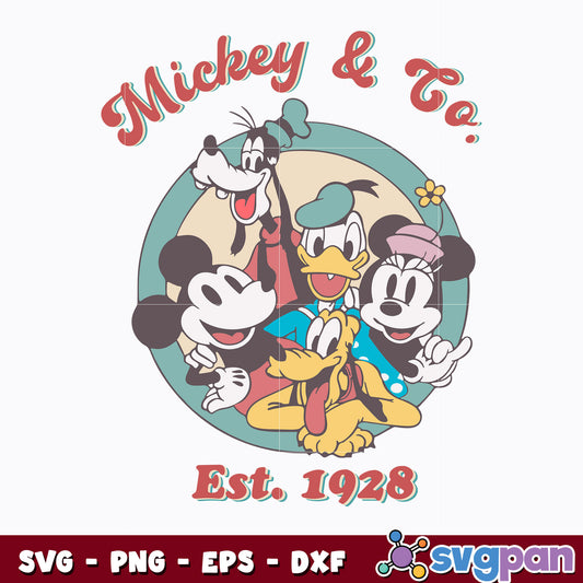 Vintage Mickey And Co est 1928 svg