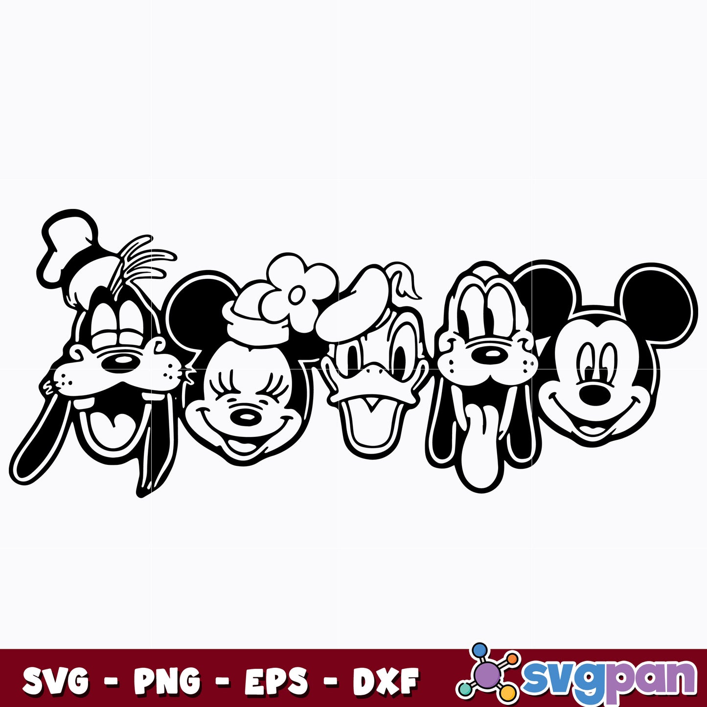 Walt Disney Mickey Mouse And Friends svg