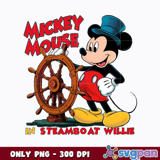 Mickey Mouse In Steamboat Willie  Png