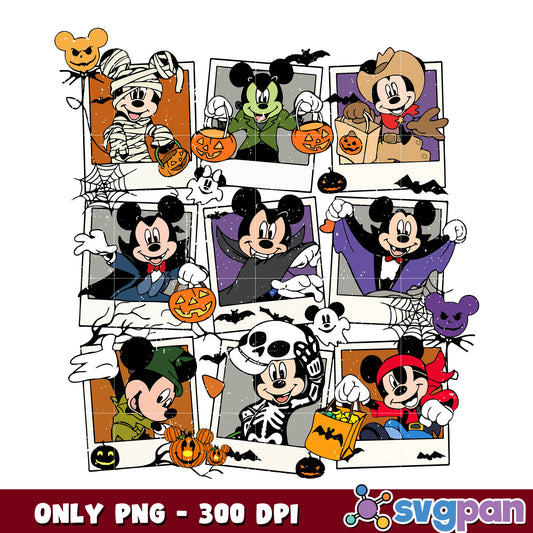 Disney halloween png, mickey halloween Png 