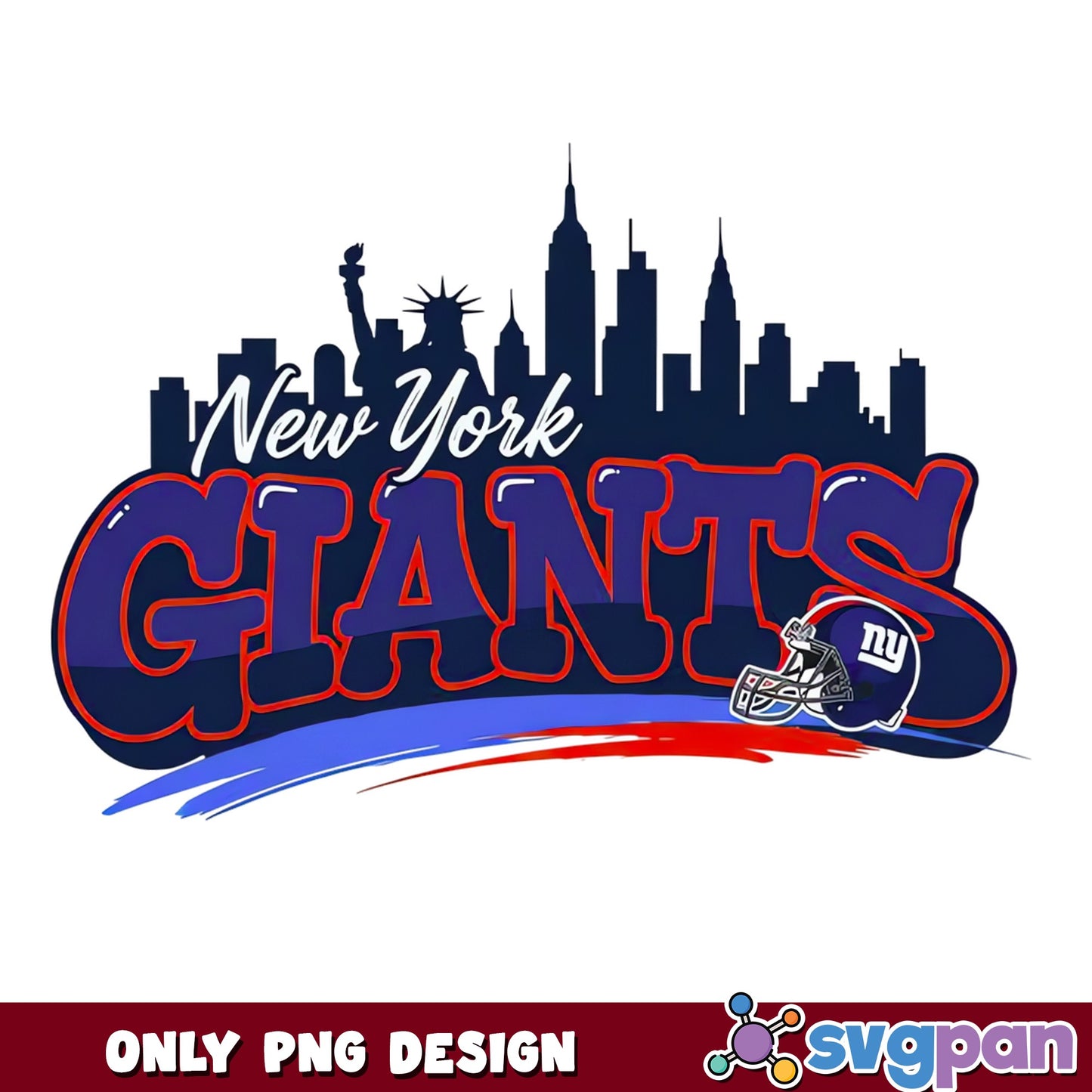 New York Giants PNG, NFL Football Team Design, Giants PNG